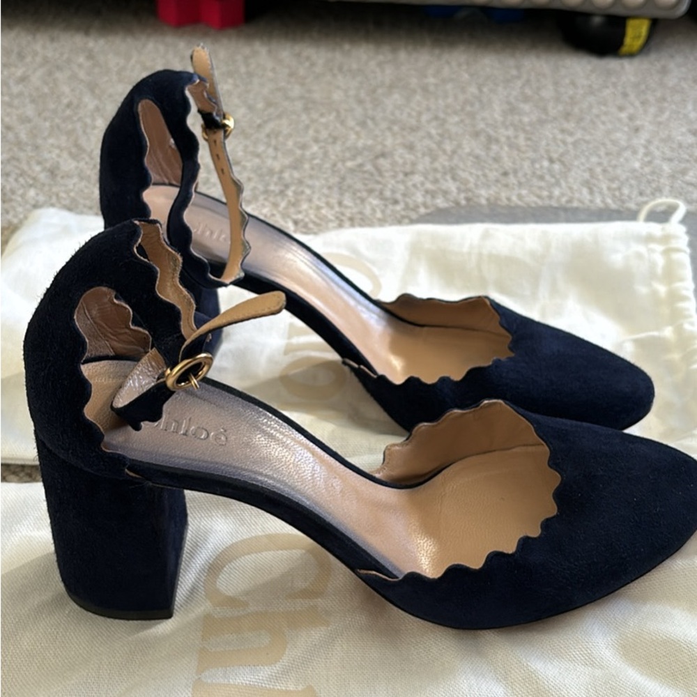 Chloe suede heels - size 38.5